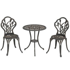 Outsunny 3 Piece Bistro Set