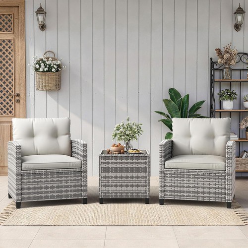 Pieces rattan bistro set - bistro,