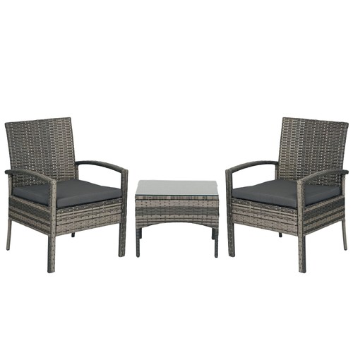 Outsunny 3pc garden - 3pc, rattan