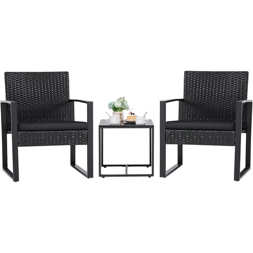 Piece rattan bistro - 3,