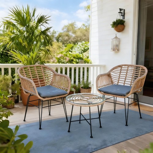 Wicker bistro set seater - set,
