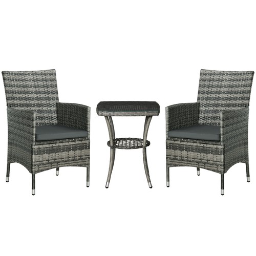Outsunny rattan bistro set - rattan,