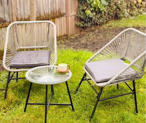 Rattan bistro set seater - rattan,