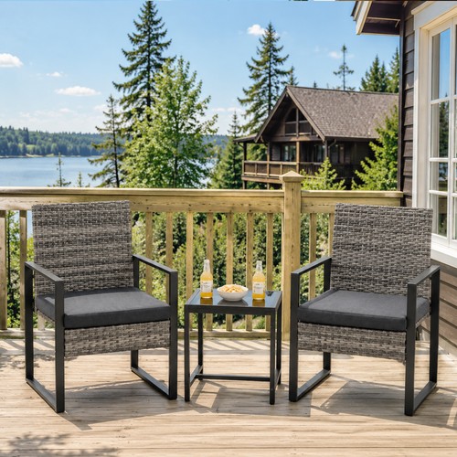 3piece rattan bistro set - bistro,