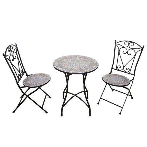 Bistro set mosaic tile - set,