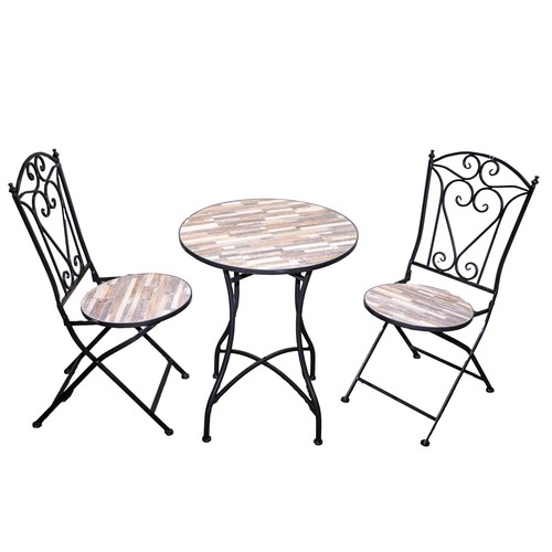 Bistro set mosaic tile folding - bistro,