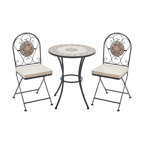 Round mosaic table folding - round,