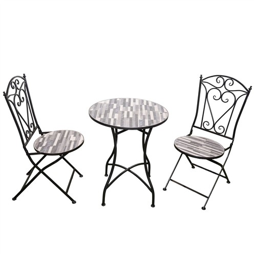 Bistro set mosaic - mosaic, folding