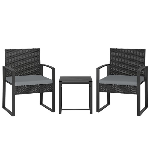 Outsunny rattan bistro - rattan,