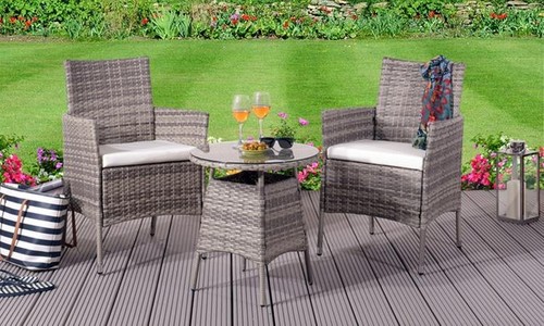 3pc rattan bistro - 3pc, set
