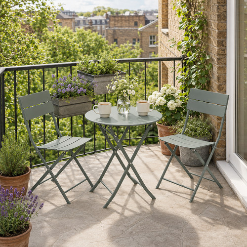 Outdoor bistro set patio table - set,