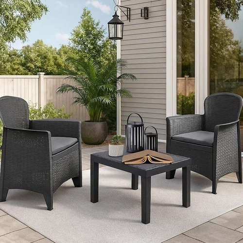 Patio garden bistro set 3pc - garden,