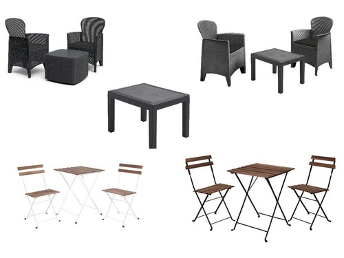 Garden furniture set table and - set,