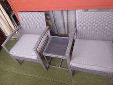 Grey Rattan Bistro Set– 2