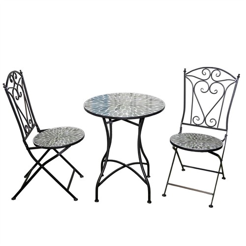 Bistro set mosaic - mosaic, folding