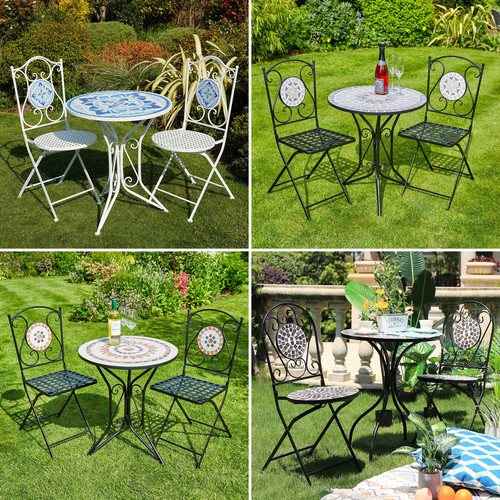 Bistro set mosaic - mosaic, patio