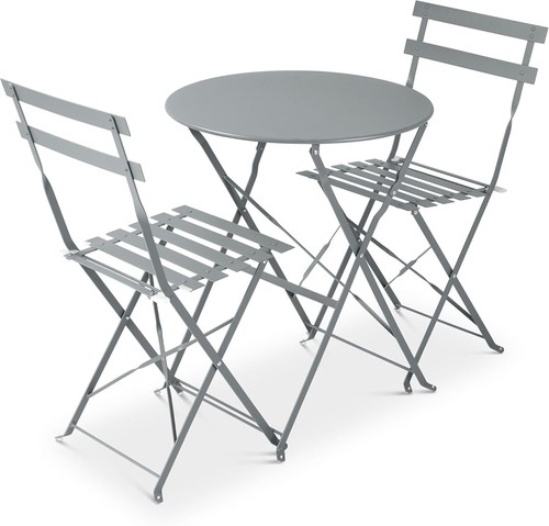 Grey folding bistro - bistro, 3
