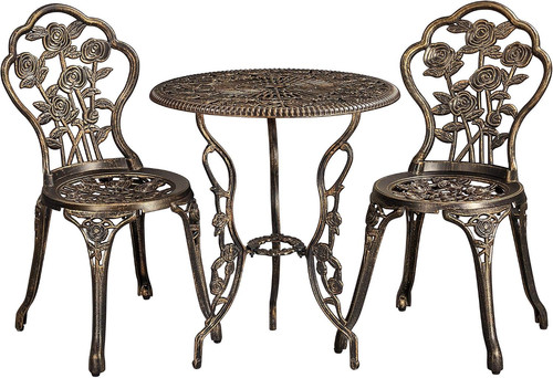 3pcs patio bistro set garden - bistro, set,