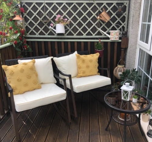 Seater rattan bistro set - seater,