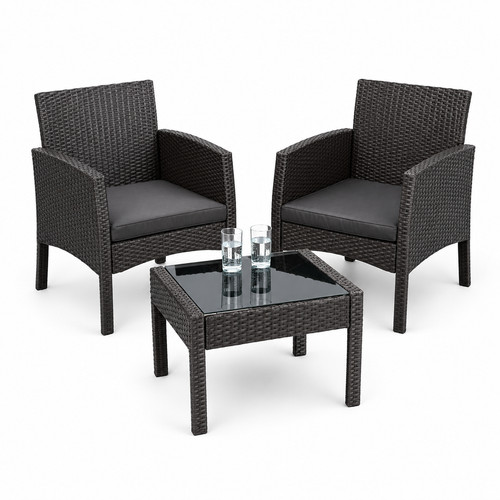 Rattan armchair bistro set - bistro, 2