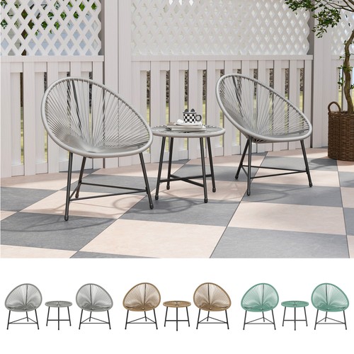 Garden bistro set rattan - garden,
