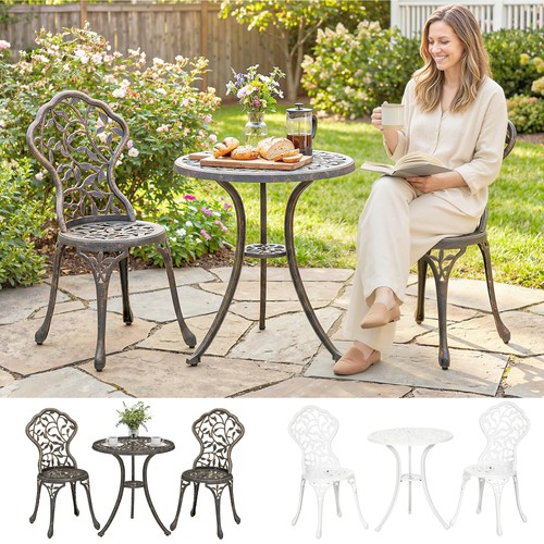 Aluminium bistro set garden - bistro,