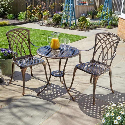 Brown bistro set outdoor - bistro,